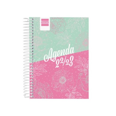 AGENDA ESCOLAR 2022-2023 COOL 1/8 1 DÍA PÁGINA FLORAL FINOCAM 645020623