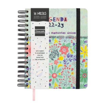 AGENDA ESCOLAR 2022-2023 16 MESES VITAE 1/4 SEMANA VISTA HORIZONTAL VERDE FINOCAM 626501023