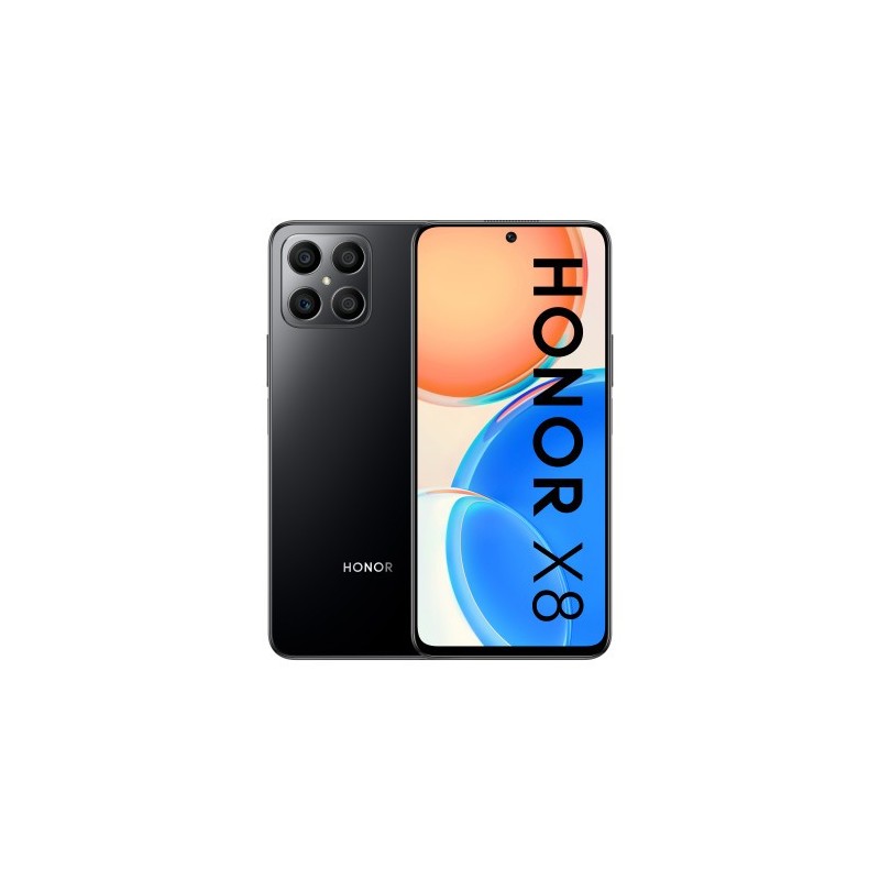 Honor X8 17 cm (6.7") SIM doble Android 11 4G USB Tipo C 6 GB 128 GB 4000 mAh Negro