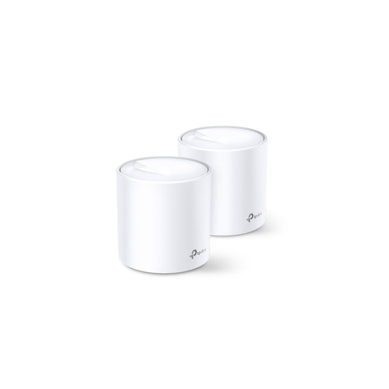 TP-LINK DECO X60(2-PACK) sistema Wi-Fi Mesh (Wi-Fi en malla) Doble banda (2,4 GHz / 5 GHz) Wi-Fi 6 (802.11ax) Blanco Interno