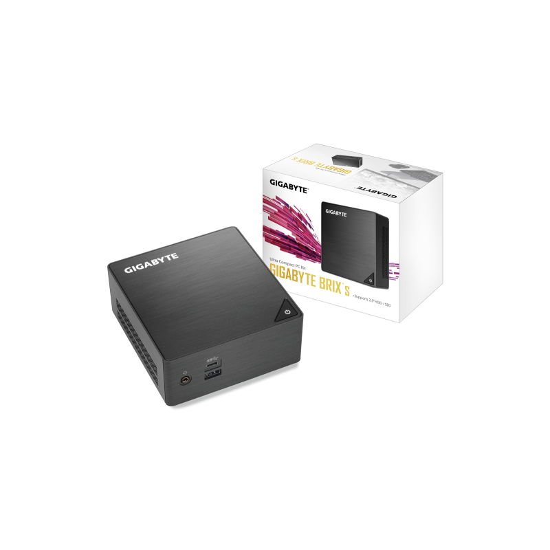 Gigabyte GB-BLCE-4105 PC/estación de trabajo barebone UCFF Negro BGA 1090 J4105 1,5 GHz