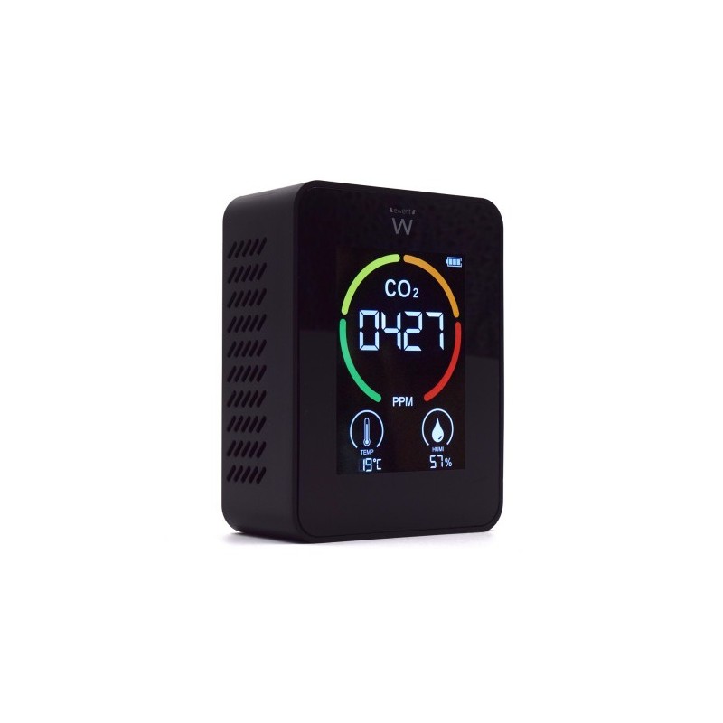 Ewent EW2420 medidor de calidad del aire Negro