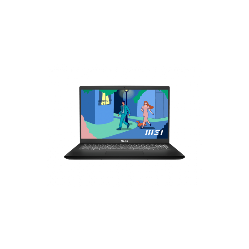 MSI PORTATIL MODERN 15 B12M-024XES. 15.6" FHD (1920*1080) 60HZ. I7-1255U. IRIS XE GRAPHICS. ONBOARD DDR IV 16GB (3200MHZ). 512GB SSD. NEGRO